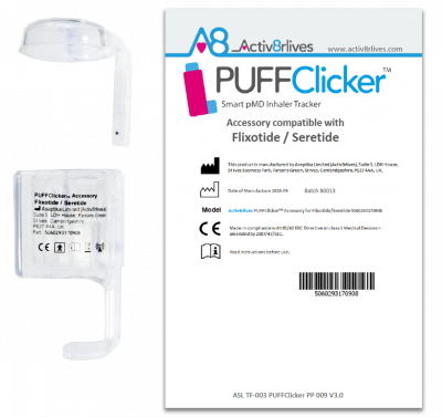 PUFFClicker Accessory compatible with Flixotide® / Seretide®